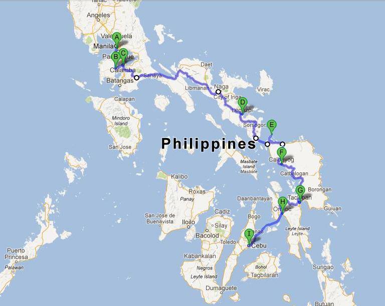 travel from davao to manila by land
