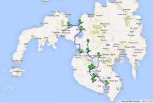 Western Mindanao Backpacking Route