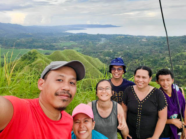 HIking buddies in Bohol