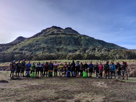 Mt Apo with the Group